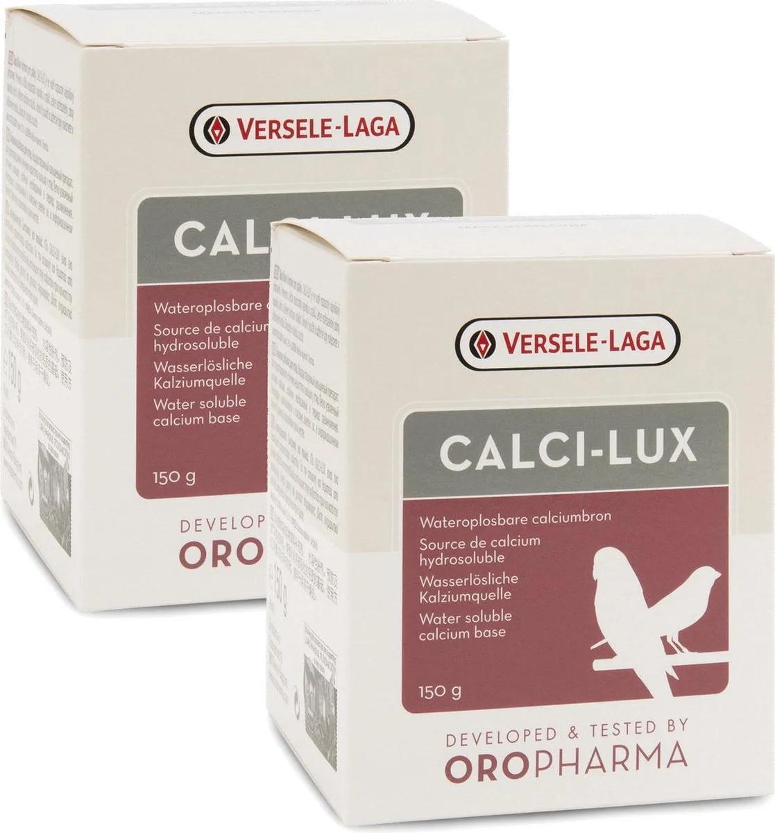 Calci-Lux Voor Eischaal&Skelet - Vogelsupplement - 2 x 150 g de Versele-Laga – photo produit