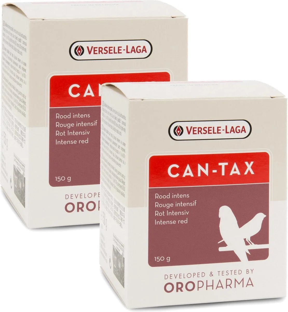 Can-Tax Rode Kleurstof - Vogelsupplement - 2 x 150 g van Versele-Laga – productfoto