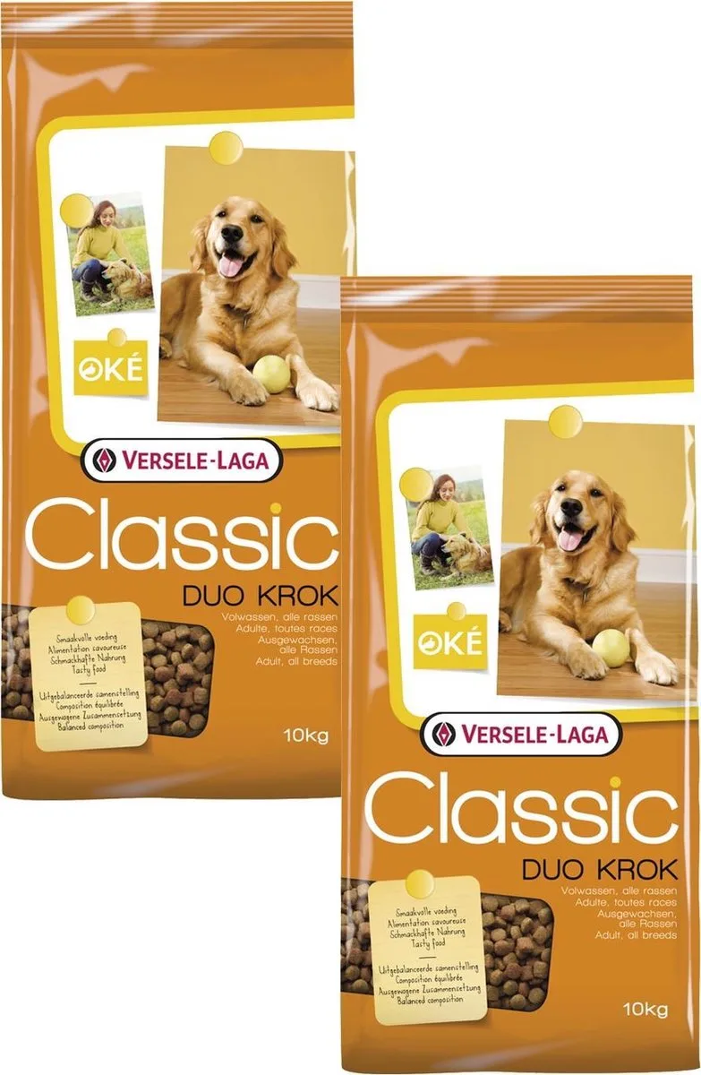 Classic Duo Krok - Hondenvoer - 2 x 10 kg von Versele-Laga – Produktfoto