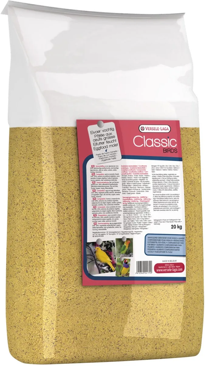 Classic Eivoer Vochtig - Vogelvoer - 20 kg von Versele-Laga – Produktfoto