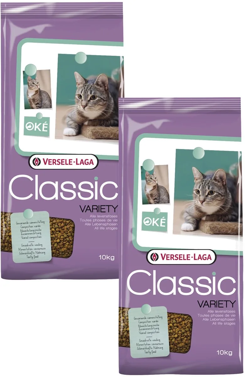Classic Variety Kat 4-Mix - Kattenvoer - 2 x 10 kg de Versele-Laga – photo produit