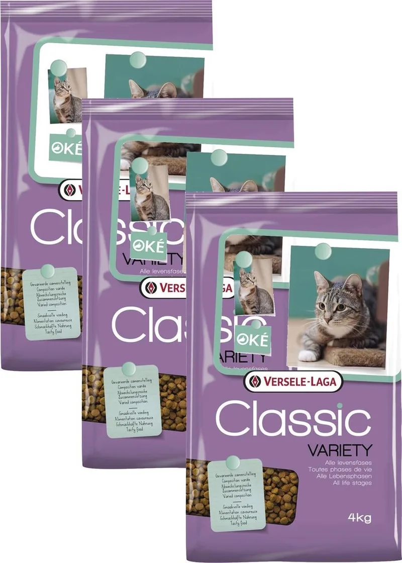 Classic Variety Kat 4-Mix - Kattenvoer - 3 x 4 kg by Versele-Laga – product photo