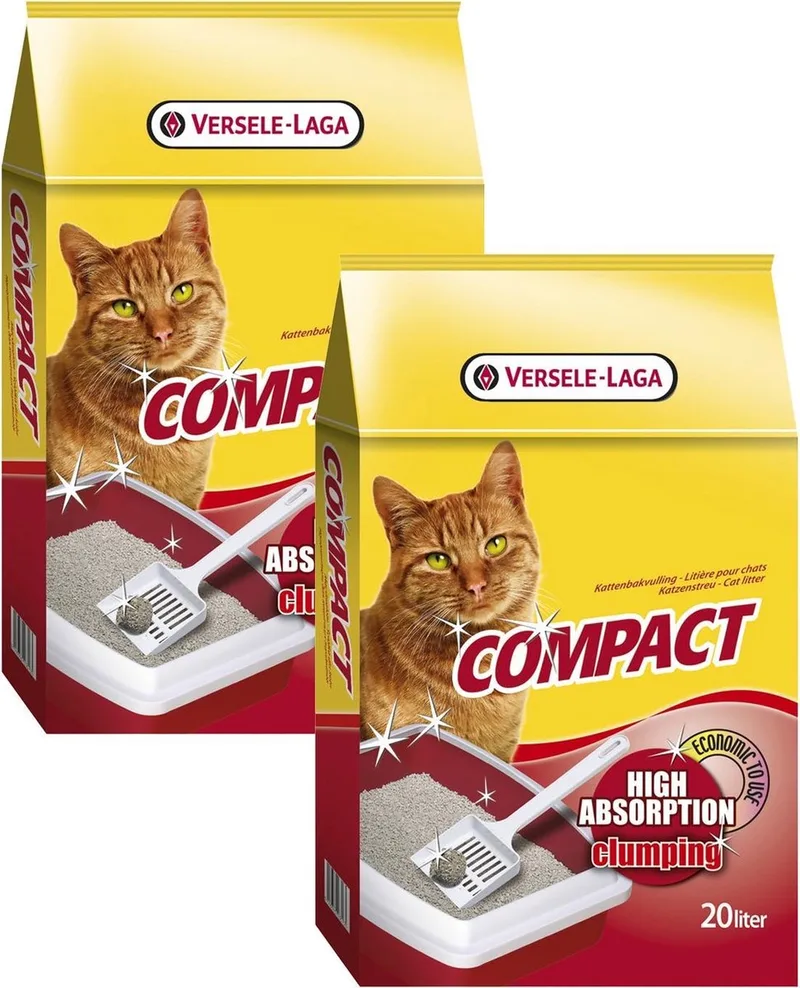 Compact Klontvormend Bentonite - Kattenbakvulling - 2 x 20 l by Versele-Laga – product photo