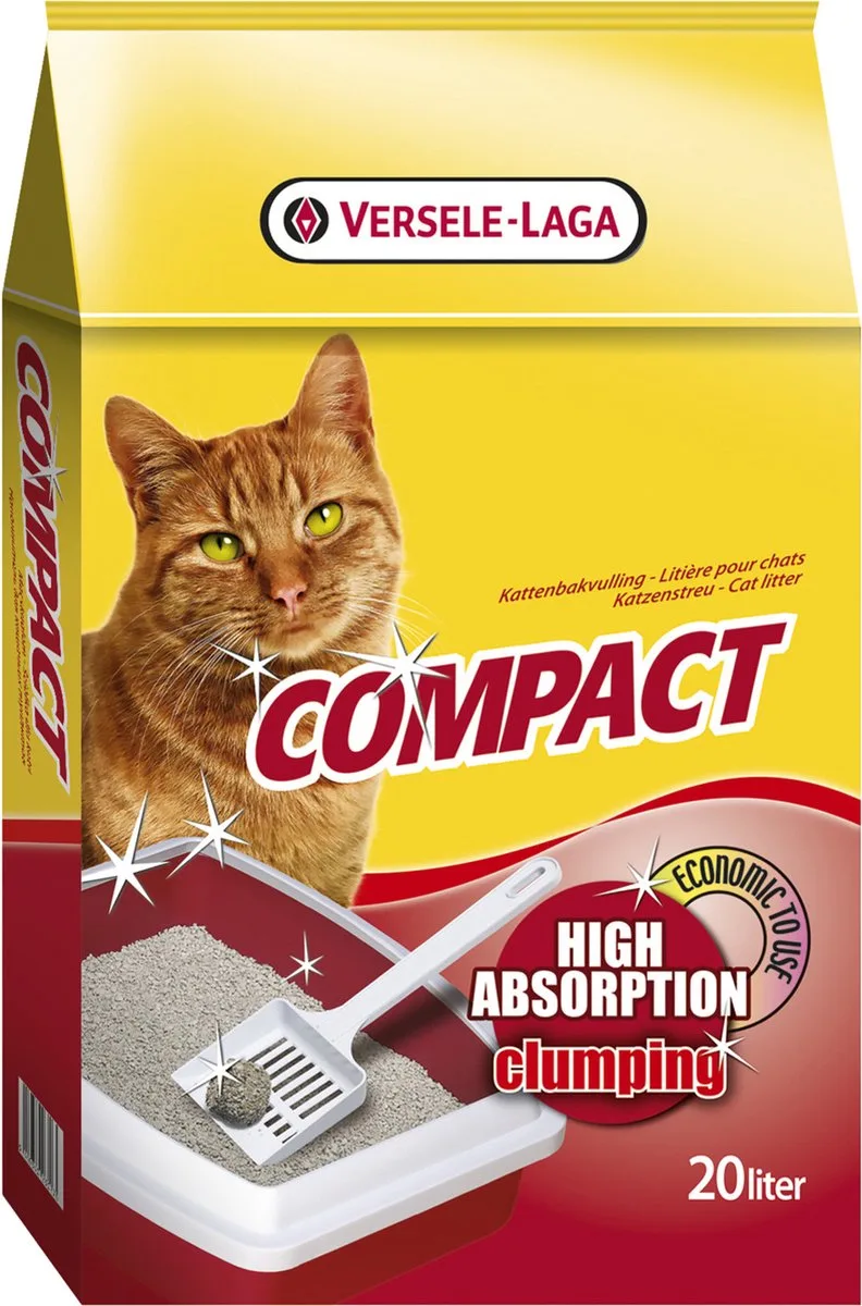 Compact Klontvormend Bentonite - Kattenbakvulling - 20 l de Versele-Laga – photo produit