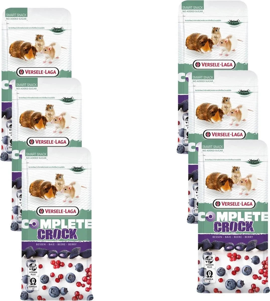 Complete Crock Berry - Knaagdiersnack - 6 x Bosbessen 50 g von Versele-Laga – Produktfoto
