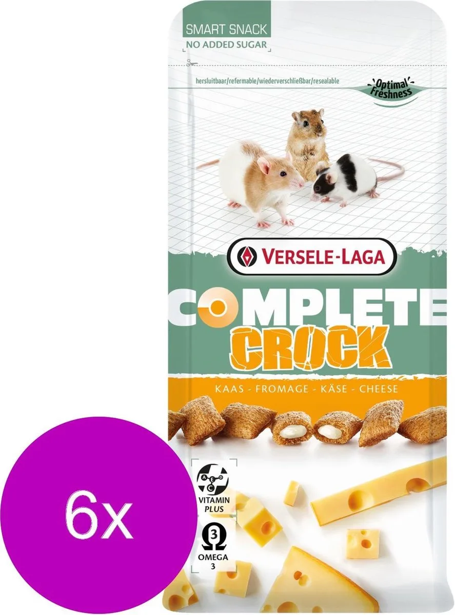 Complete Crock Cheese - Knaagdiersnack - 6 x Kaas 50 g de Versele-Laga – photo produit