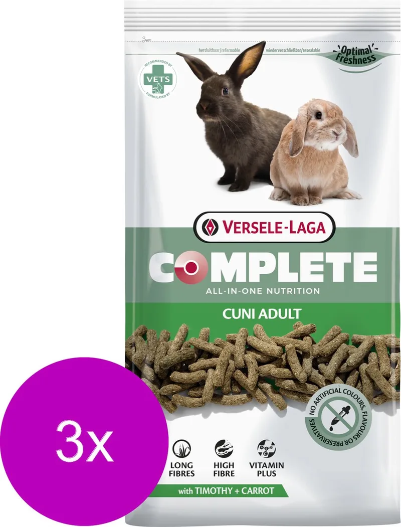Complete Cuni Adult - Konijnenvoer - 3 x 1.75 kg de Versele-Laga – photo produit