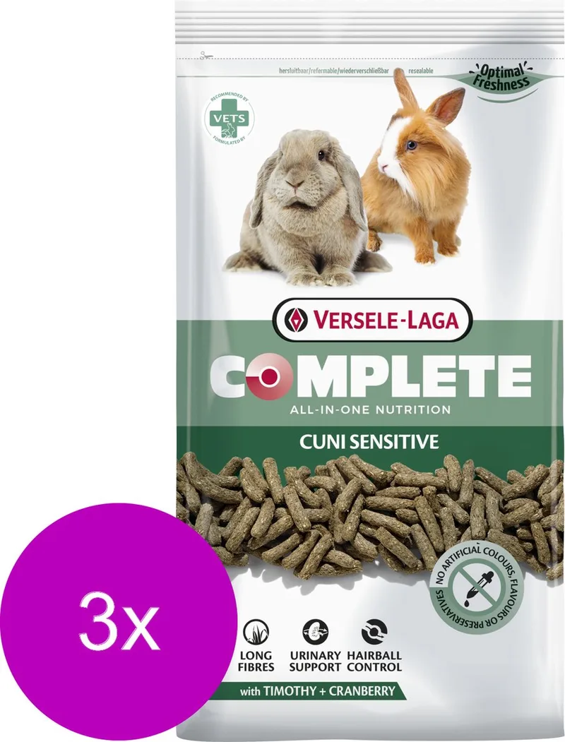Complete Cuni Sensitive - Konijnenvoer - 3 x 1.75 kg by Versele-Laga – product photo