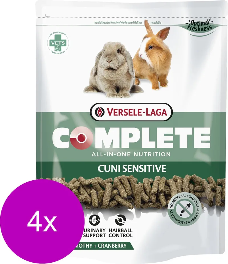 Complete Cuni Sensitive - Konijnenvoer - 4 x 500 g de Versele-Laga – photo produit