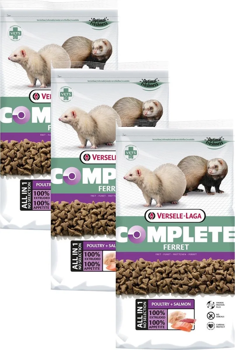 Complete Ferret - Frettenvoer - 3 x 2.5 kg von Versele-Laga – Produktfoto