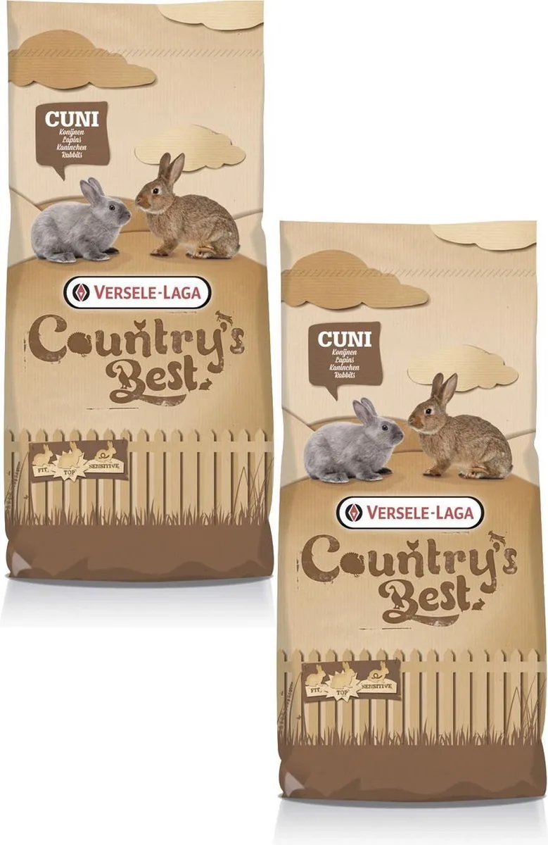 Country`s Best Cuni Fit Muesli - Gemengd - Konijnenvoer - 2 x 20 kg fra Versele-Laga – produktbillede