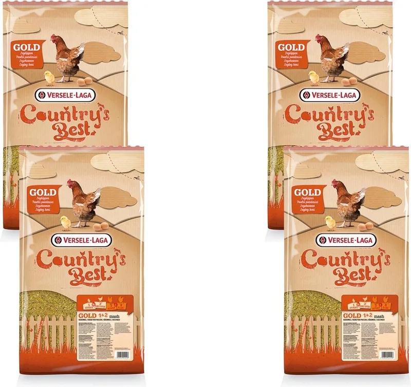 Country`s Best Gold 1&2 Mash Opgroeimeel - Kippenvoer - 4 x 5 kg Van 0 Weken de Versele-Laga – photo produit