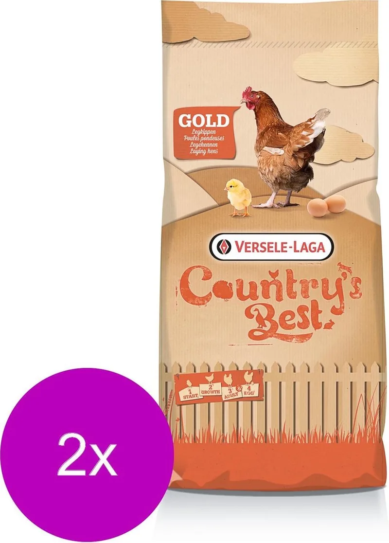 Country`s Best Gold 2 Mash-Opgroeimeel - Kippenvoer - 2 x 20 kg Van 11 Weken von Versele-Laga – Produktfoto