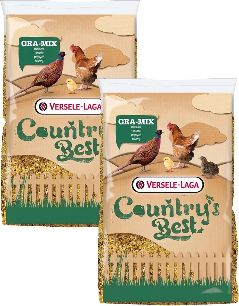 Country's Best Gra-Mix Ardeens graan gebroken mais - kippenvoer - 2 x 20 kg von Versele-Laga – Produktfoto