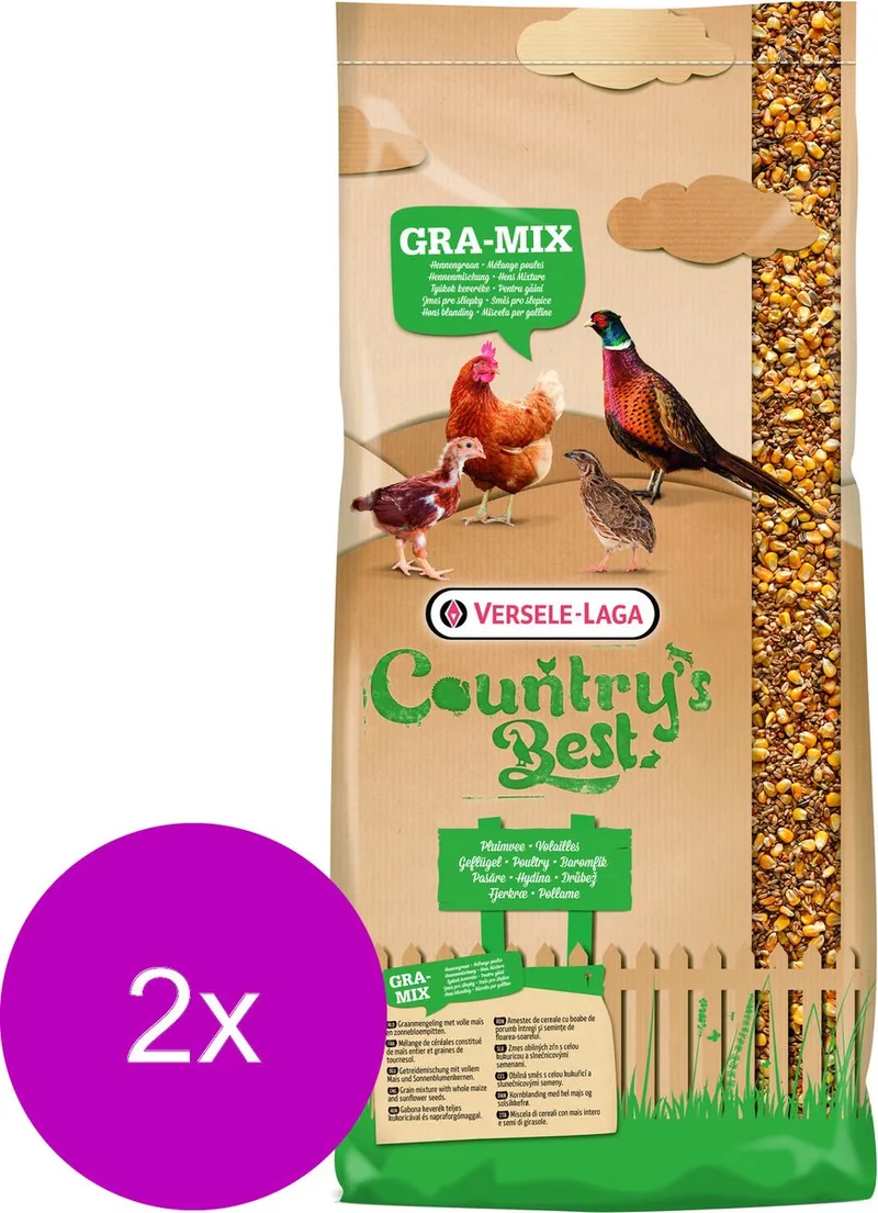 Country`s Best Gra-Mix Hennengraan - Kippenvoer - 2 x 20 kg von Versele-Laga – Produktfoto