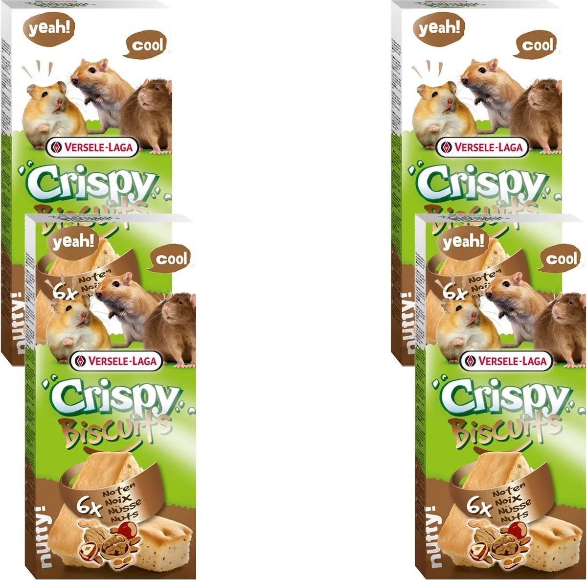 Crispy Biscuit Knaagdier A 6 - Knaagdiersnack - 4 x Noten 70 g von Versele-Laga – Produktfoto