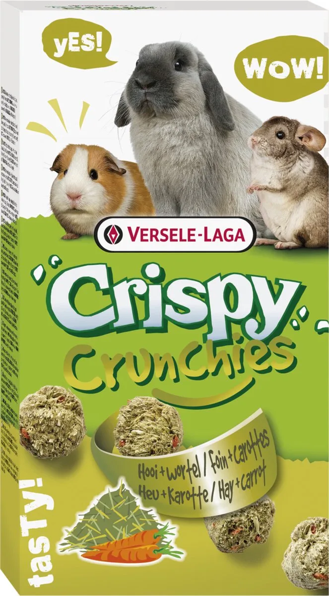 Crispy Crunchies Hooi - Knaagdiersnack - Natuur 75 g von Versele-Laga – Produktfoto