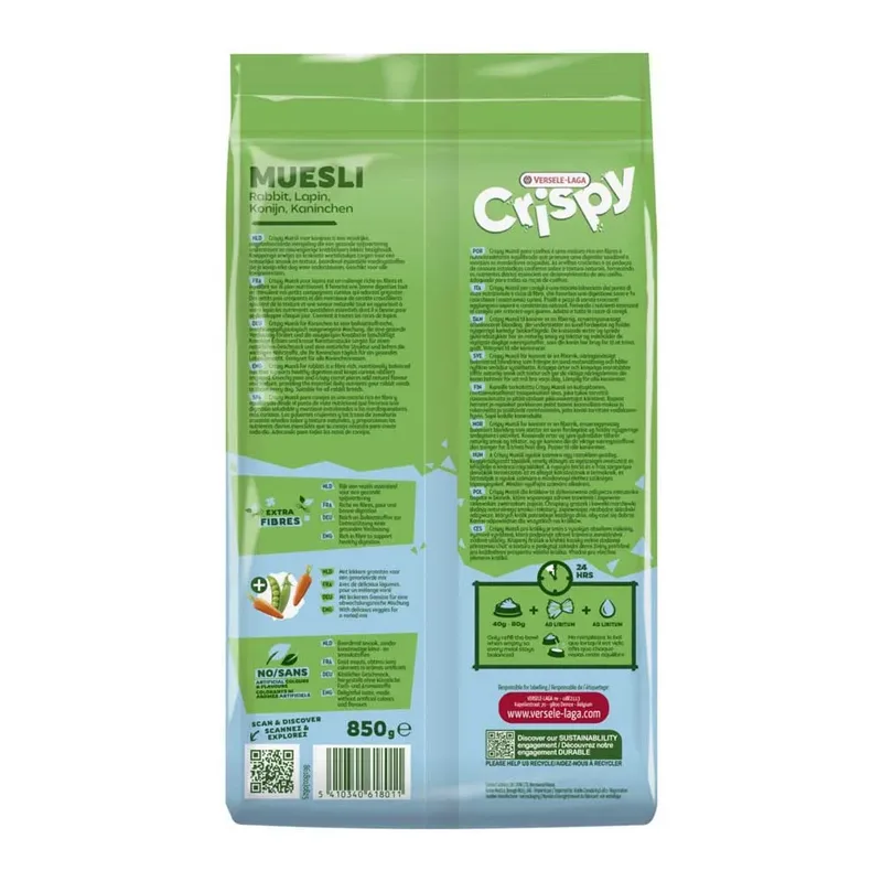 Crispy Muesli Konijnenvoer 850g by Versele-Laga – product photo 2 of 2