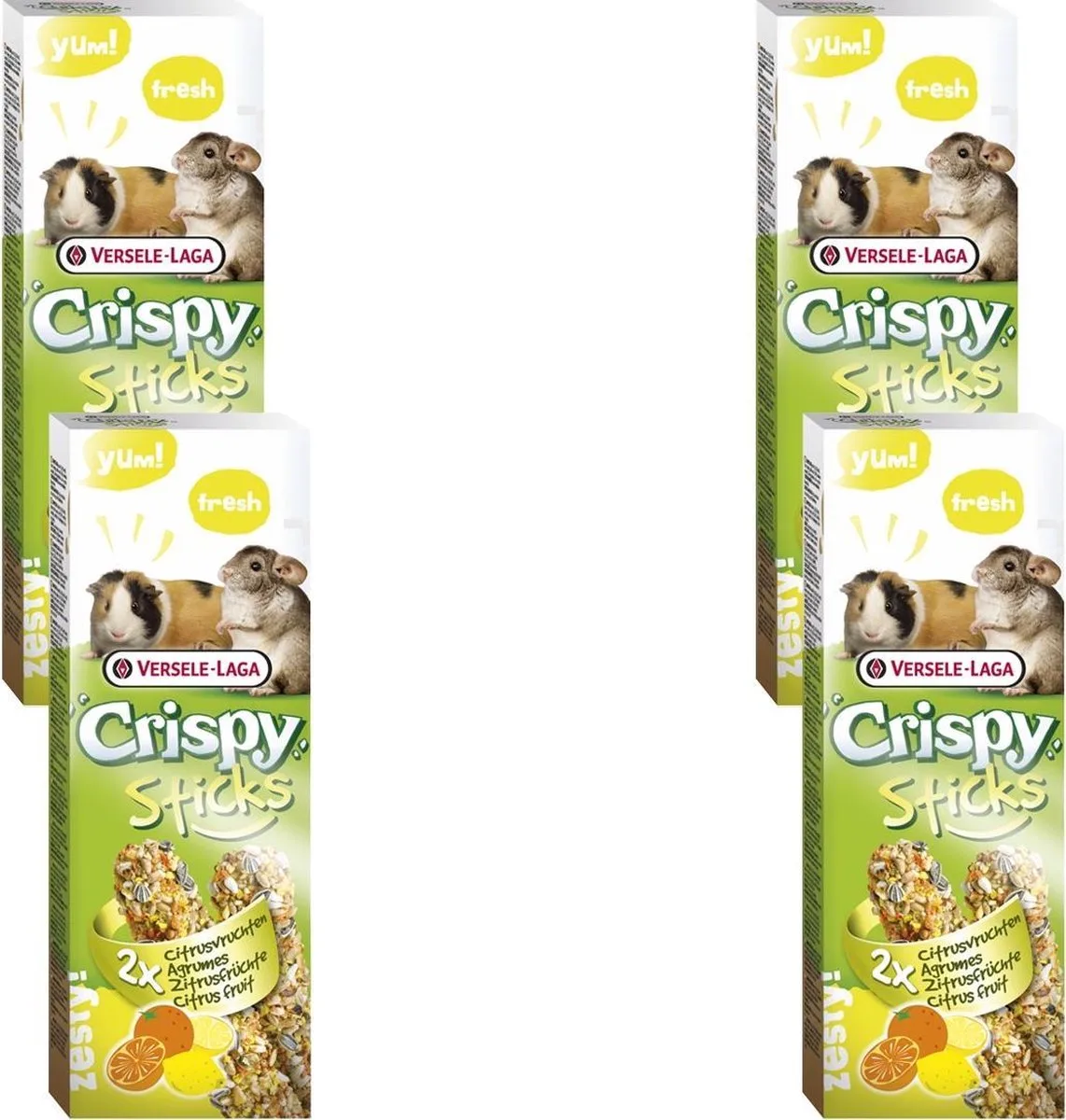 Crispy Sticks Cavia&Chinchilla Citrus - Knaagdiersnack - 4 x 2x55 g van Versele-Laga – productfoto