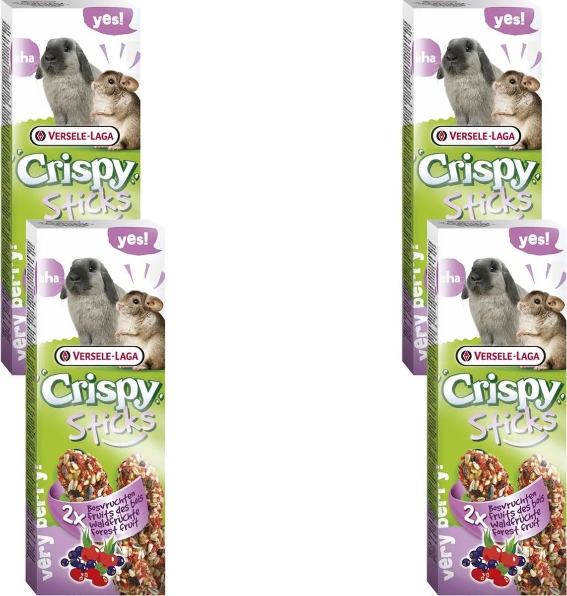 Crispy Sticks Konijn Bosvruchten - Konijnensnack - 4 x Fruit 2x55 g von Versele-Laga – Produktfoto
