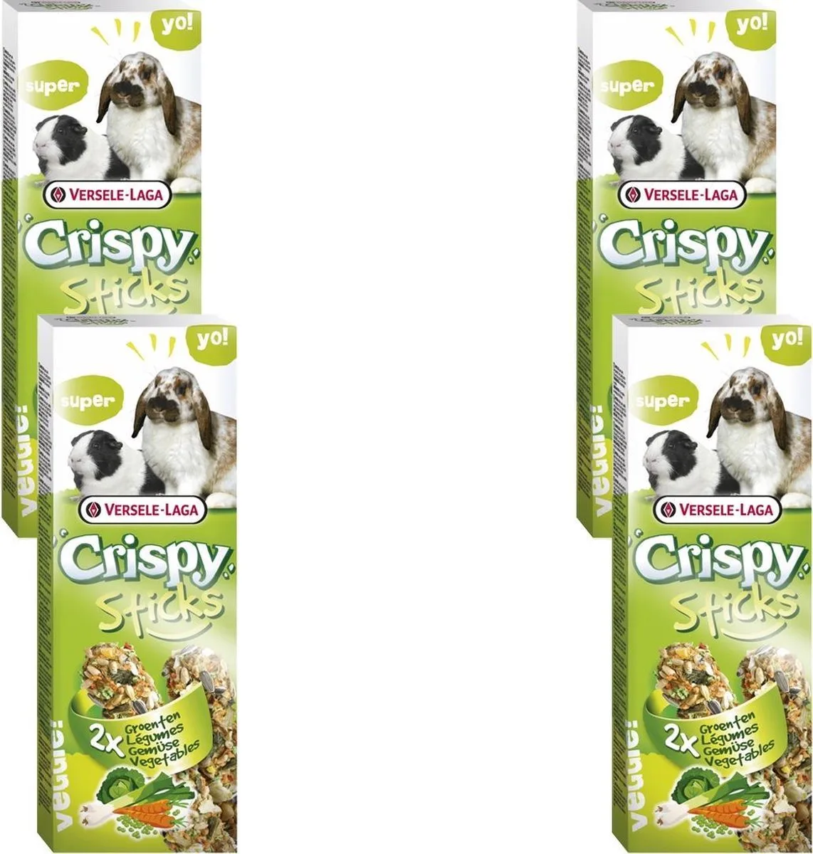 Crispy Sticks Konijn&Cavia - Konijnensnack - 4 x Groente van Versele-Laga – productfoto