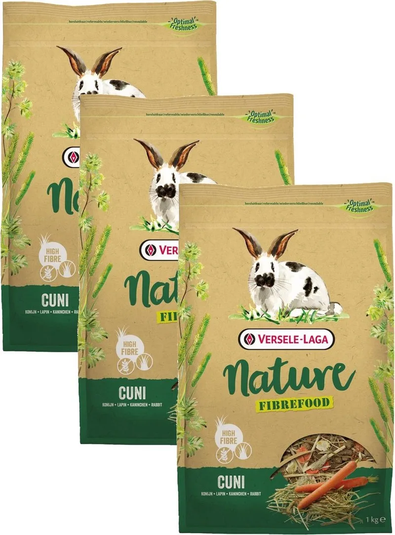 Cuni Fibrefood - Konijnenvoer - 3 x 1 kg by Versele-Laga – product photo