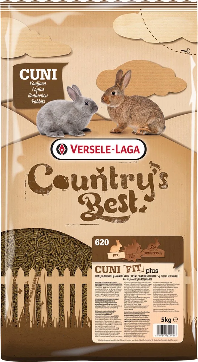 Cuni Fit Plus - Konijnenvoer - 5 kg by Versele-Laga – product photo