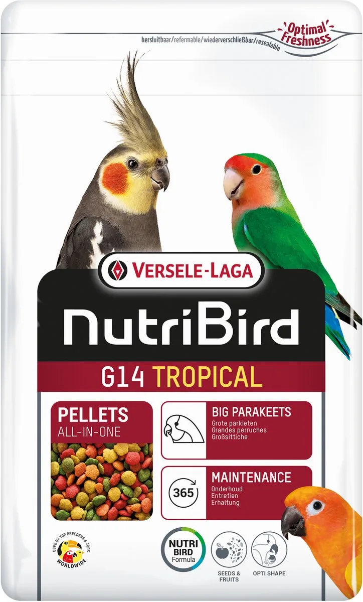 G14 Tropical Grote Parkiet - Vogelvoer - 1 kg von Versele-Laga – Produktfoto