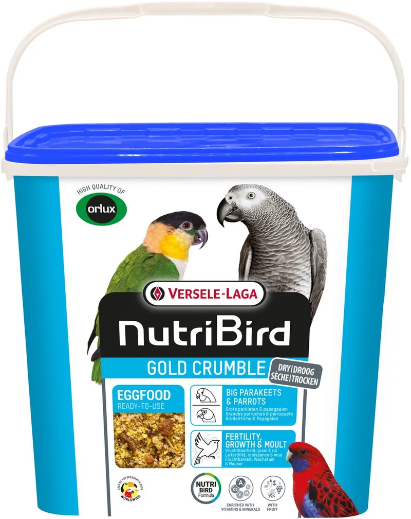 Gold Crumble Grote Parkieten En Papegaaien - Vogelvoer - 4 kg de Versele-Laga – photo produit