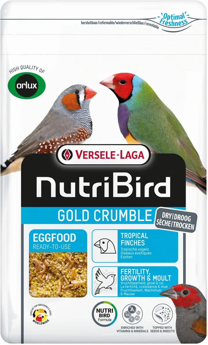 Gold Crumble Tropische Vogels - Vogelvoer - 1 kg by Versele-Laga – product photo