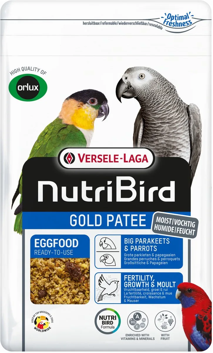 Gold Patee Grote Parkieten En Papegaaien - Vogelvoer - 1 kg von Versele-Laga – Produktfoto