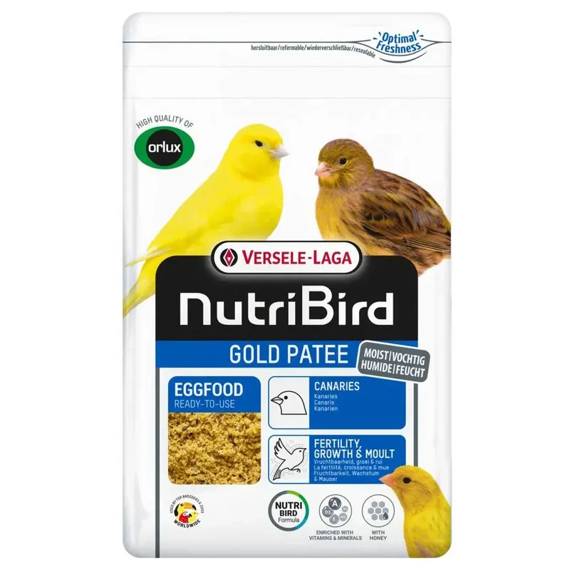 Gold Patee Yellow Vogelvoer 1kg von Versele-Laga – Produktfoto