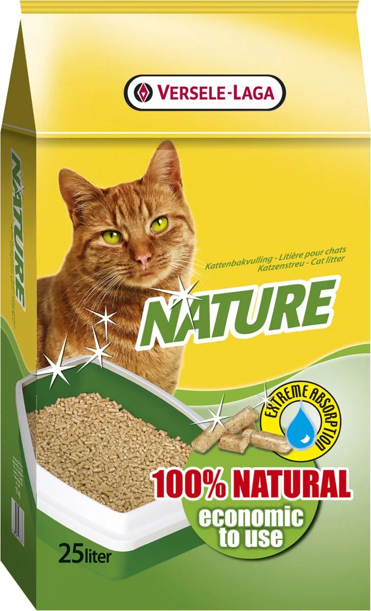 Nature Houtkorrels - Kattenbakvulling - 25 l de Versele-Laga – photo produit