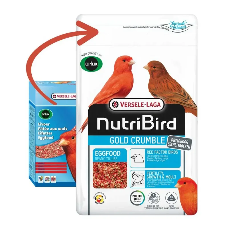 Nutribird Gold Crumble Vogelvoer 1kg de Versele-Laga – photo produit 2 sur 2