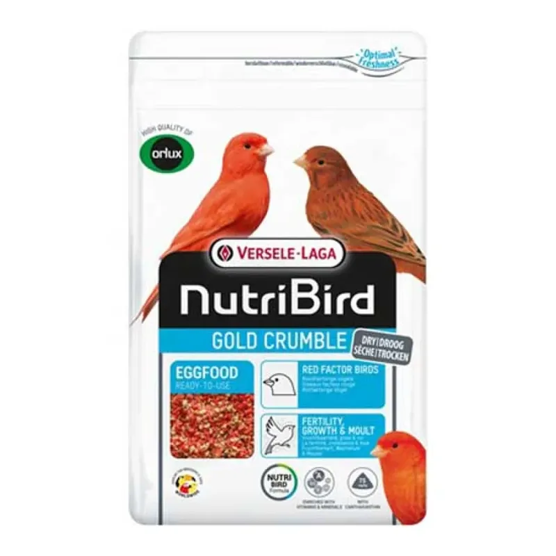 Nutribird Gold Crumble Vogelvoer 1kg de Versele-Laga – photo produit 1 sur 2