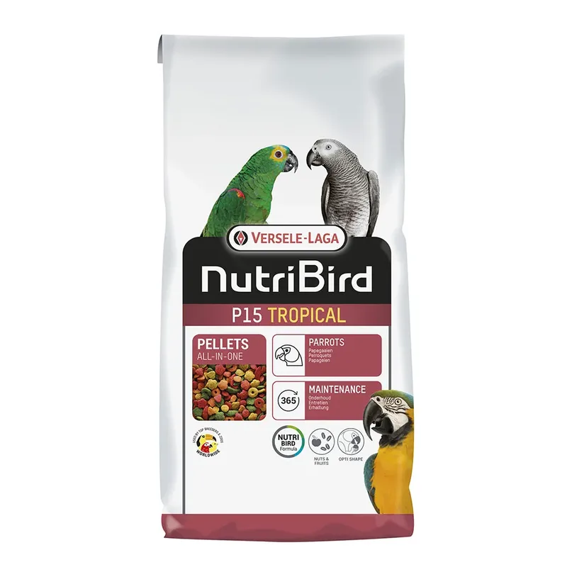 Nutribird P15 Tropical Papegaaienvoer 10kg von Versele-Laga – Produktfoto
