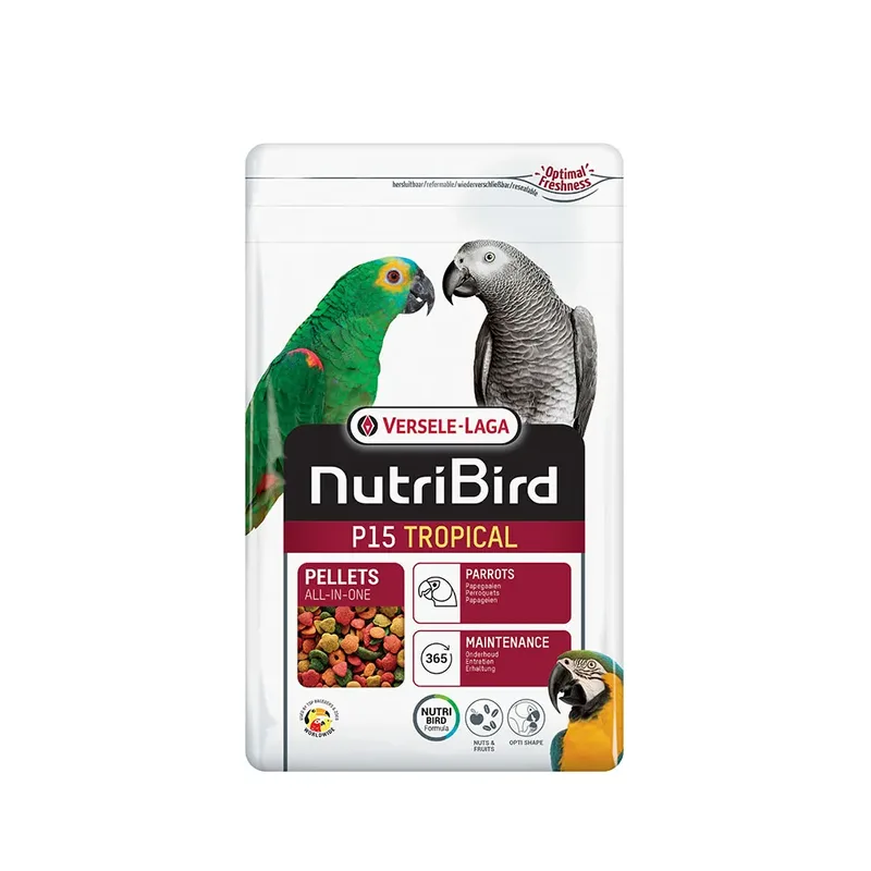 Nutribird P15 Tropical Papegaaienvoer 1kg de Versele-Laga – photo produit