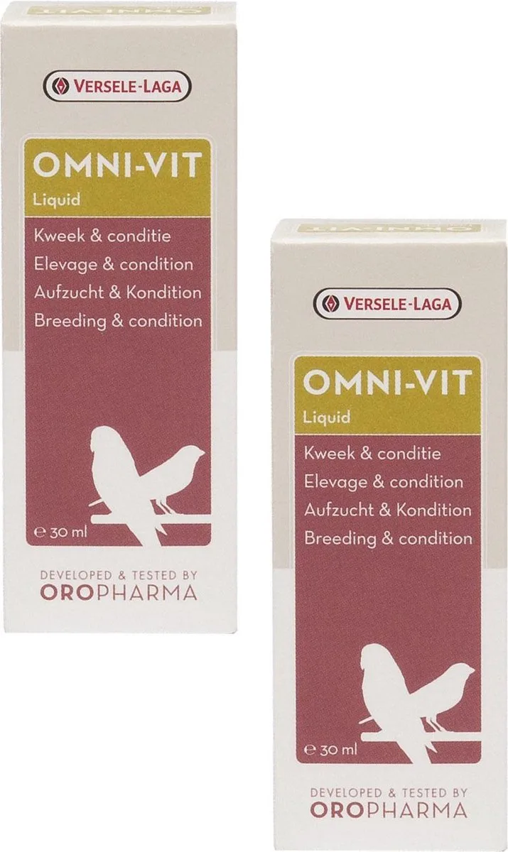 Omni-Vit Liquid Kweek&Conditie - Vogelsupplement - 2 x 30 ml von Versele-Laga – Produktfoto