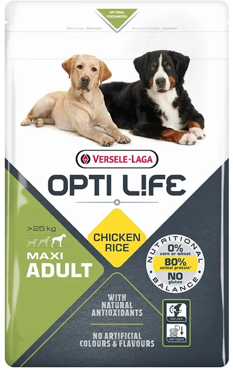 Opti Life Adult Maxi - Glutenvrij Hondenvoer - 12,5 kg by Versele-Laga – product photo