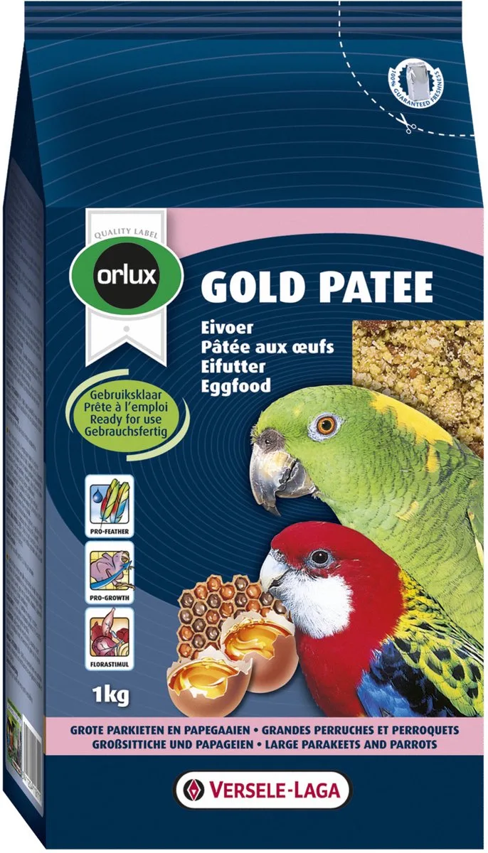 Orlux Gold Patee Eivoer Grote Parkiet/Papegaai 1 Kg by Versele-Laga – product photo