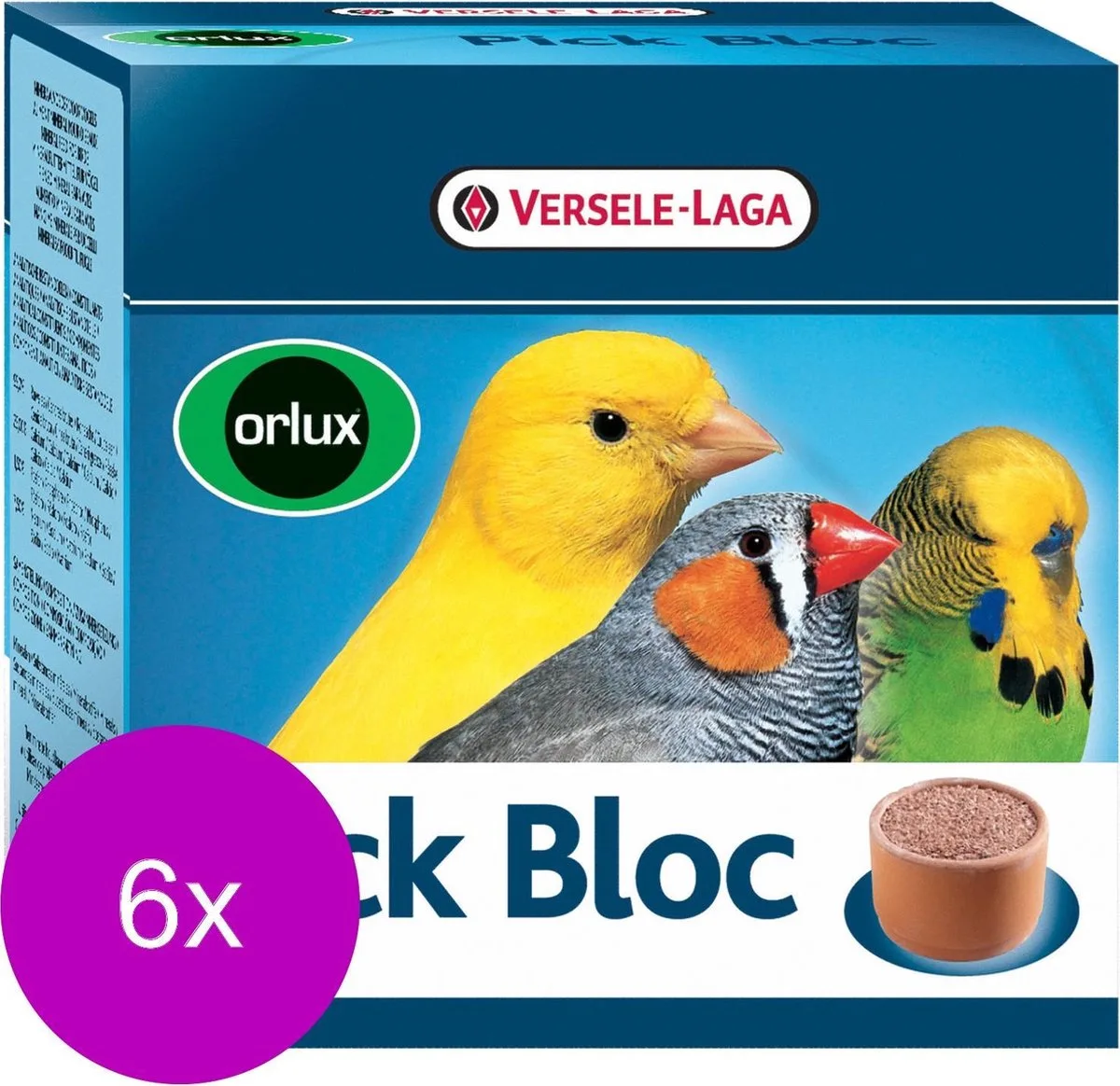 Pick Bloc Vogel - Vogelsupplement - 6 x 350 g de Versele-Laga – photo produit