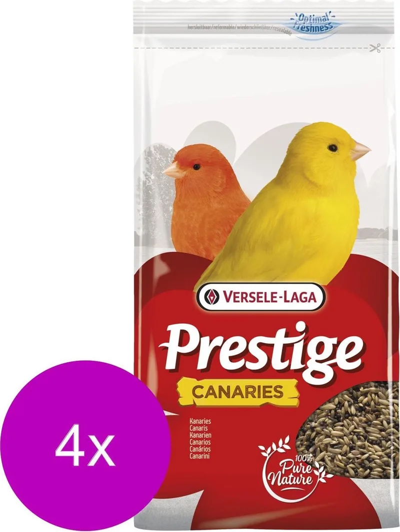 Prestige Kanarie Zangzaad - Vogelvoer - 4 x 1 kg de Versele-Laga – photo produit