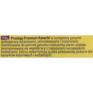 Prestige Premium Kanarievoer Vogels 800g fra Versele-Laga – produktbillede 3 af 3