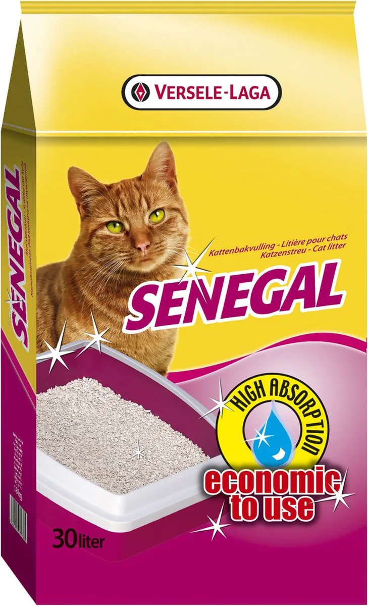 Senegal Roomwitte Kleikorrels - Kattenbakvulling - 30 l by Versele-Laga – product photo