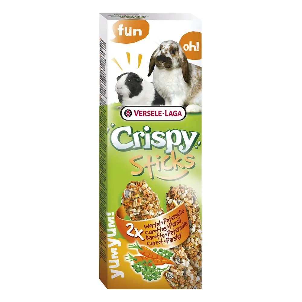 Bâtonnets Croustillants Carotte Et Persil Pour Lapin 110g de Versele-Laga – photo produit