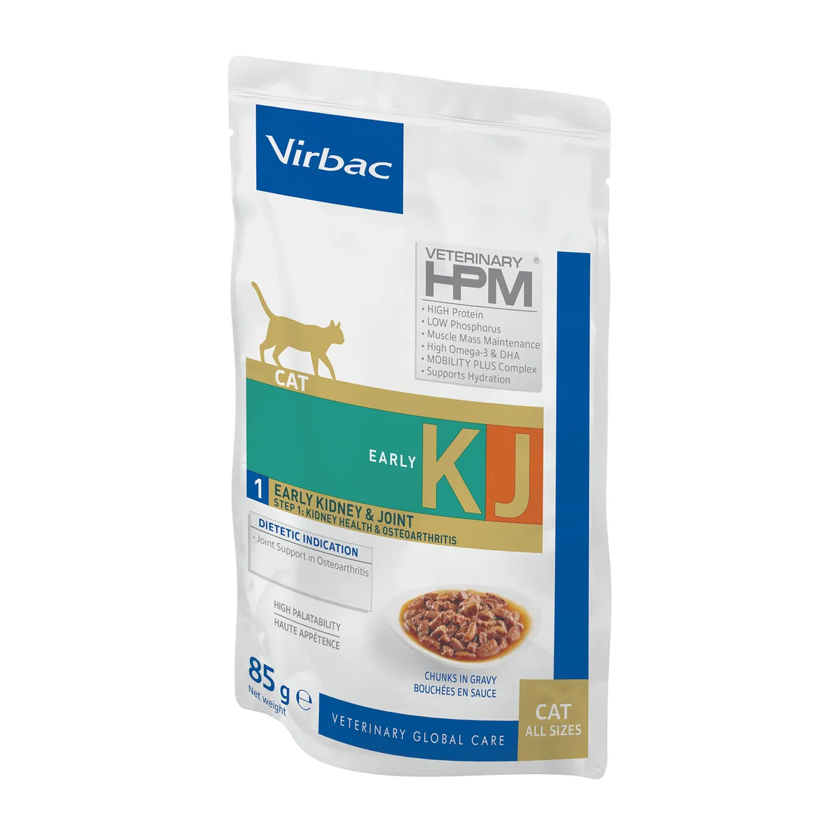 12x 85g Virbac Veterinary Cat Early Kidney & Joint KJ1 natvoer voor katten van Virbac – productfoto