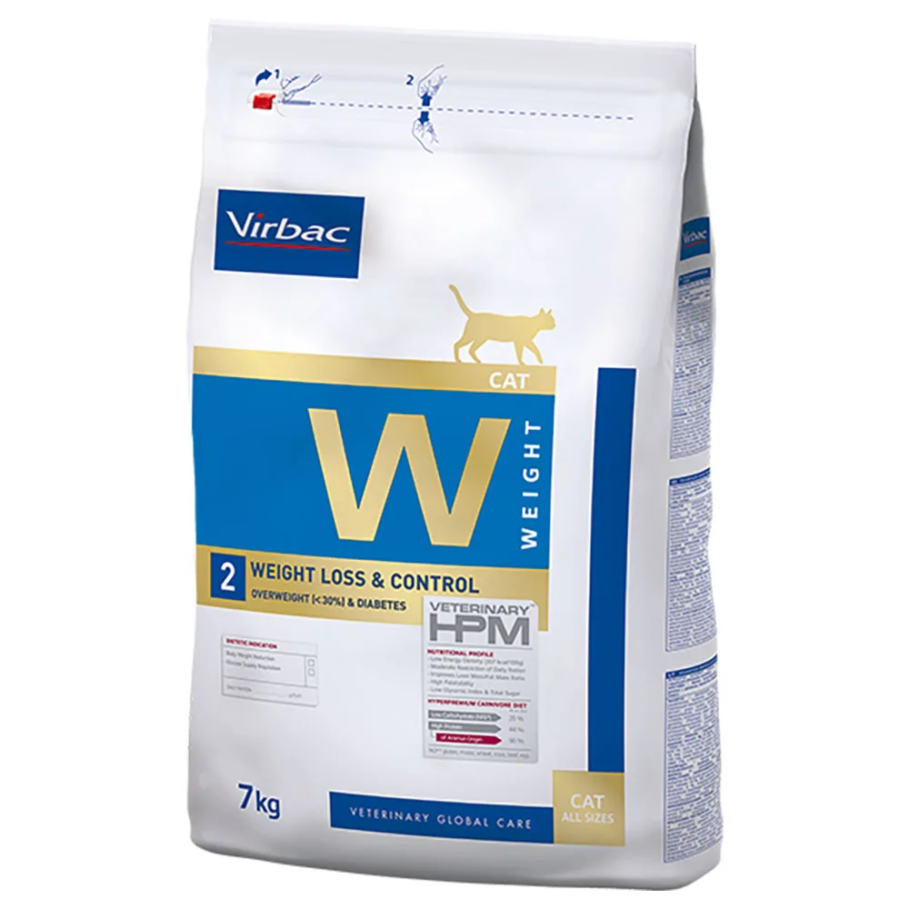7kg Veterinary HPM Cat Weight Loss and Control W2 Virbac Kattenvoer van Virbac – productfoto
