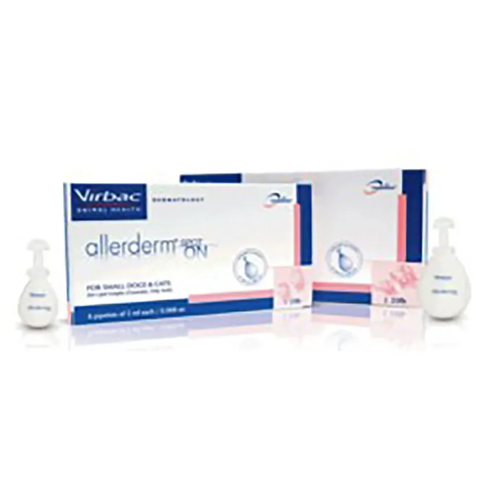 Allerderm Spot on für die Haut von Katzen und Hunden unter 10 kg 6 Pipetten van Virbac – productfoto