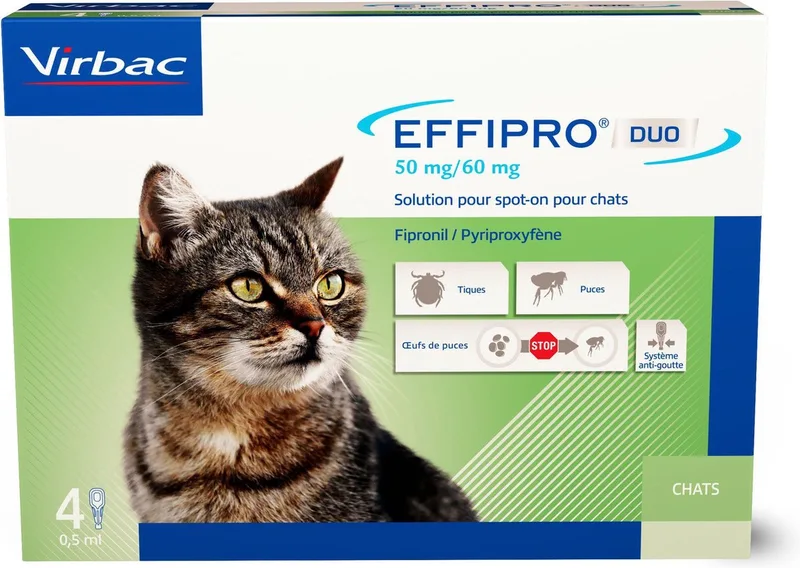Effipro DUO Spot-On Kleine Kat (1 t/m 6 kg) - 4 pipetten by Virbac – product photo