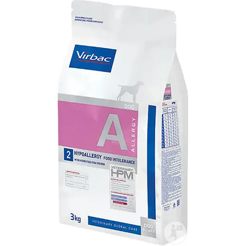 Aliment Pour Chien Hpm A2 Pour Un Soin Hypoallergénique Des Allergies 3kg de Virbac – photo produit